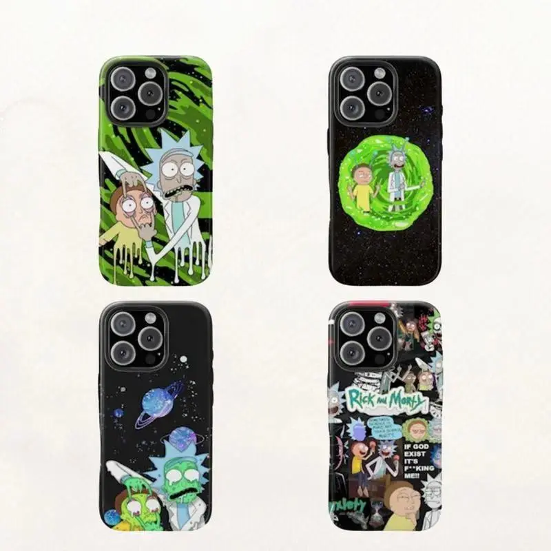 Backwoods Rick and Morty TPU Protective Case - Shockproof, Non-Slip, Easy-Install Cartoon Cover with Precise Cutouts for IPhone 17/16/15/14/13/12/11 Plus Pro Max,Samsung Galaxy S26 S25 S24 S23 S22 Fan-Focused Mobile Accessory, Protection, Casing
