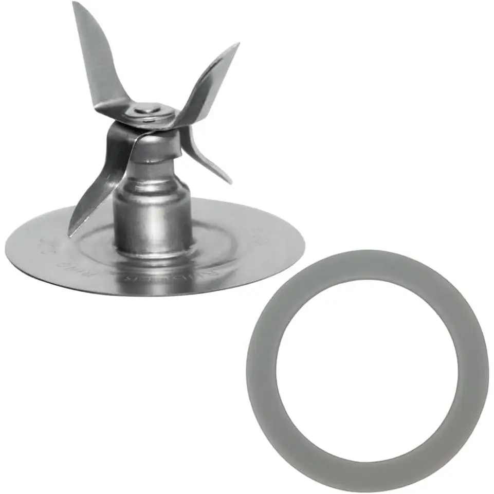 Stainless Steel Blender Ice Blade & O-Ring Gasket, 2.6" Diameter 1.75" Height, Odor-Free Seal, Compatible with Osterizer Blenders, Durable for Smoothie & Ice Crushing Processing, Diameter 2.6"