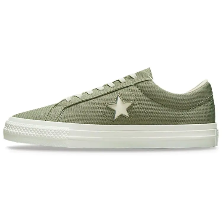 Converse One Star Tri-Panel Reveal Retro Low-Top Casual Sneakers for Men and Women in Green Verifiable, with credentials and supporting global authentication