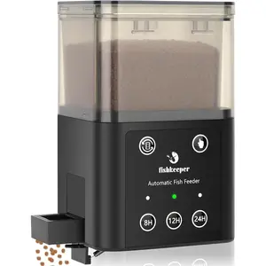 Automatic Fish Feeder for Aquarium 320ML Large Capacity Adjustable Automatic Dispenser with Timer for Vacation Weekend Daily Use Three Fixed Methods