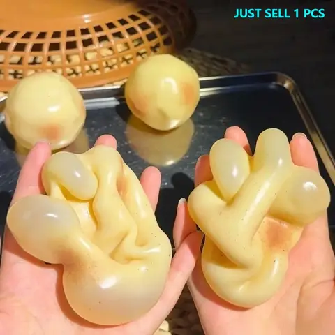 Super Soft Moldable Potato Squishy Ball, Asmr Crispy Sound, No Rebound Fidget Toy, Stress Relief, Anxiety Relief, Desk Toy Gift for Kids Adults, Squishy Fidgets
