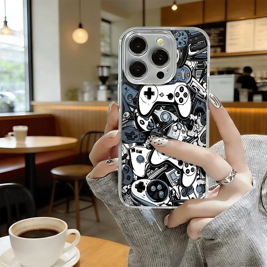 Gaming Controller Pattern Magnetic MagSafe Snap Case for iPhone 17/16 Pro Max 15 Pro 14 13 12 Mini 11 XR XS Plus SE Shockproof Slim Protective Cover