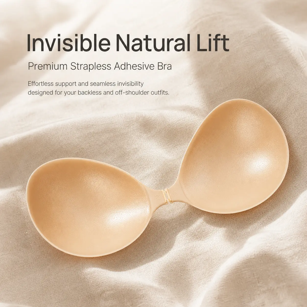 Yolabra Hot Selling Silicone Breast Patch Solid Color Invisible Sweat Resistant Anti Slip Thin Design Lift Gather Small Chest Appears Larger Bottom Chest Patch