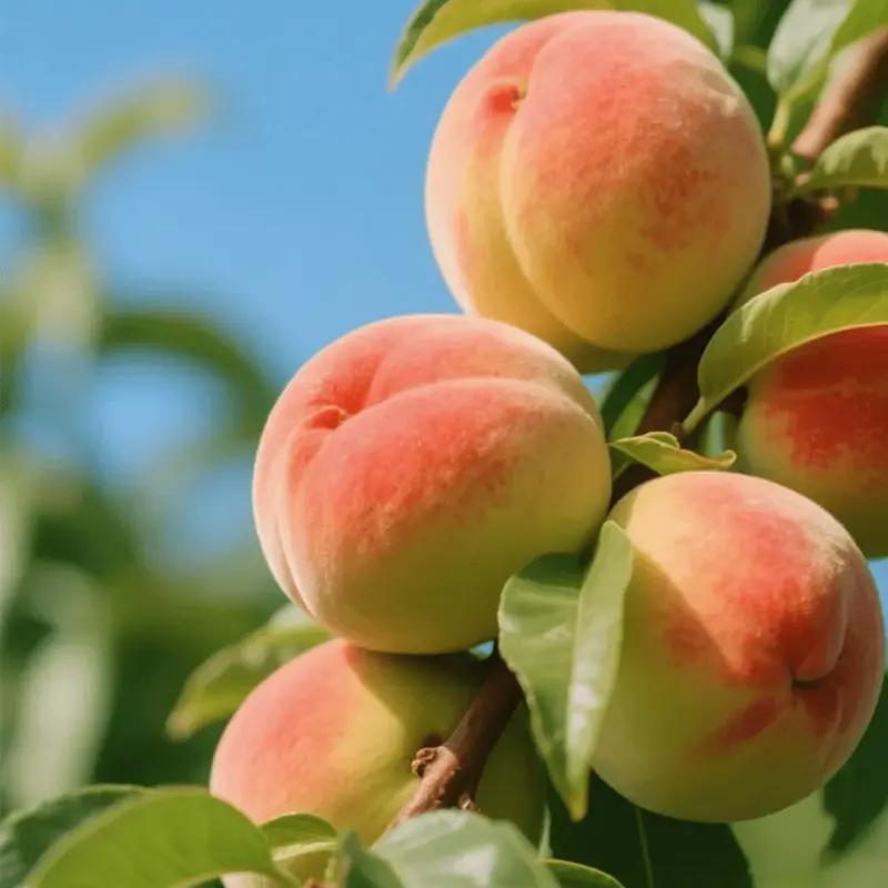 Peach saplings have been cultivated and can be planted immediately. They have strong cold resistance. The tree is one to two years old. The peaches are sweet and delicious. They are suitable for potted planting in gardens, gardens and balconies.