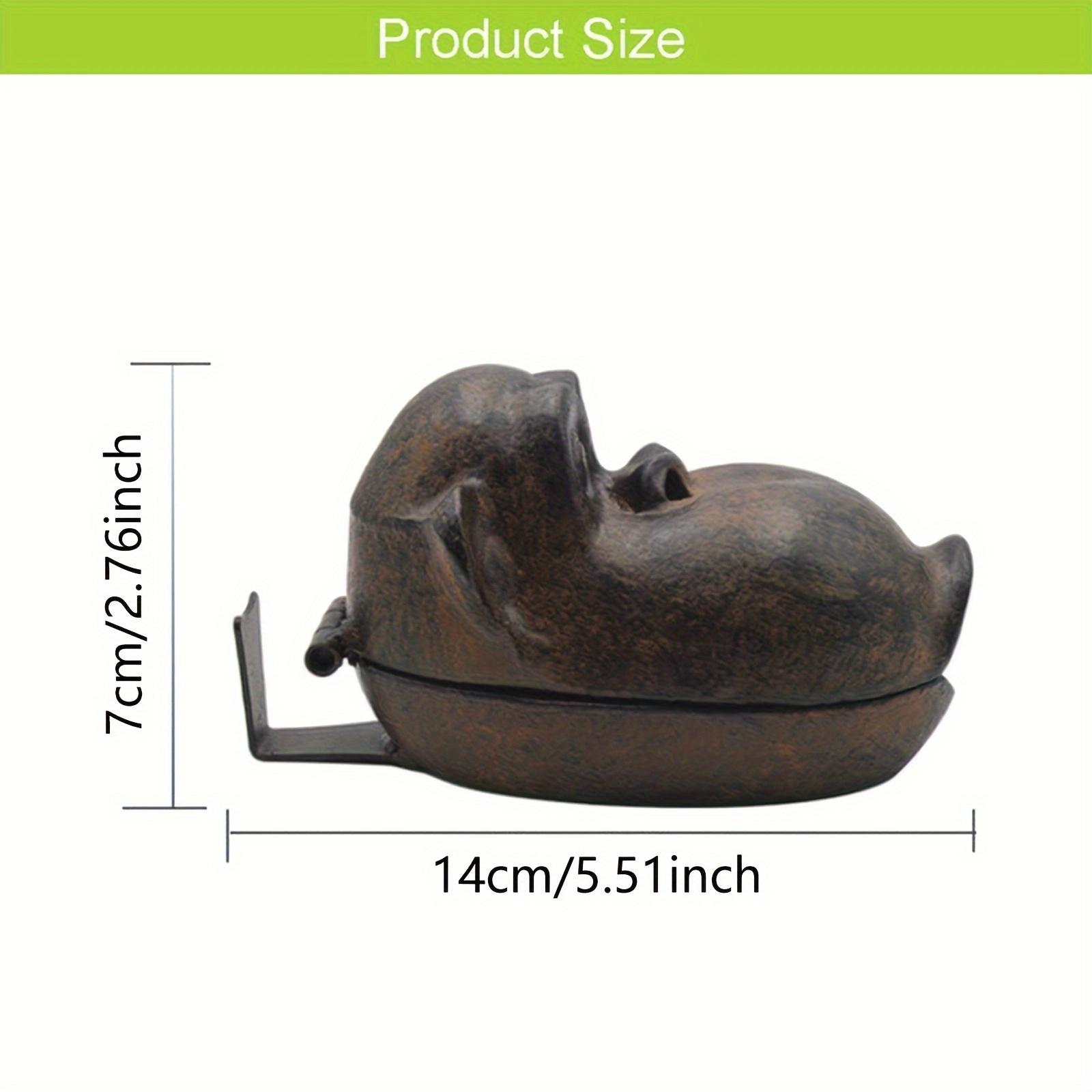 Cigar Ashtray — Cast Iron Monkey-Shaped Ashtray, Outdoor Cigar Ashtray, Creative Gorilla Ashtray with Lid, Outdoor Ashtray, Cool Cigar Ashtray for Home and Office Desktop Decor Costume Jewelry & Accessories