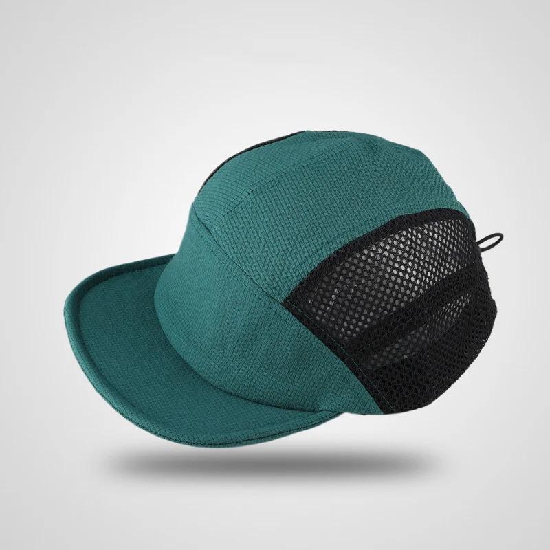 Korean Style Quick-dry Mesh Baseball Caps Men Women Soft Short Brim Breathable Snapback 5 Panel Hat Outdoor Camping Fishing Hats