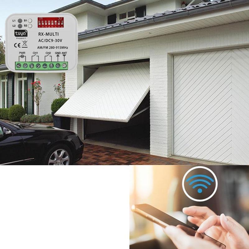 WiFi Garage Door Remote Control Receiver, RF Remote Control Receiver, Smart Home Controls for Garage Door, Home Improvement Supplies