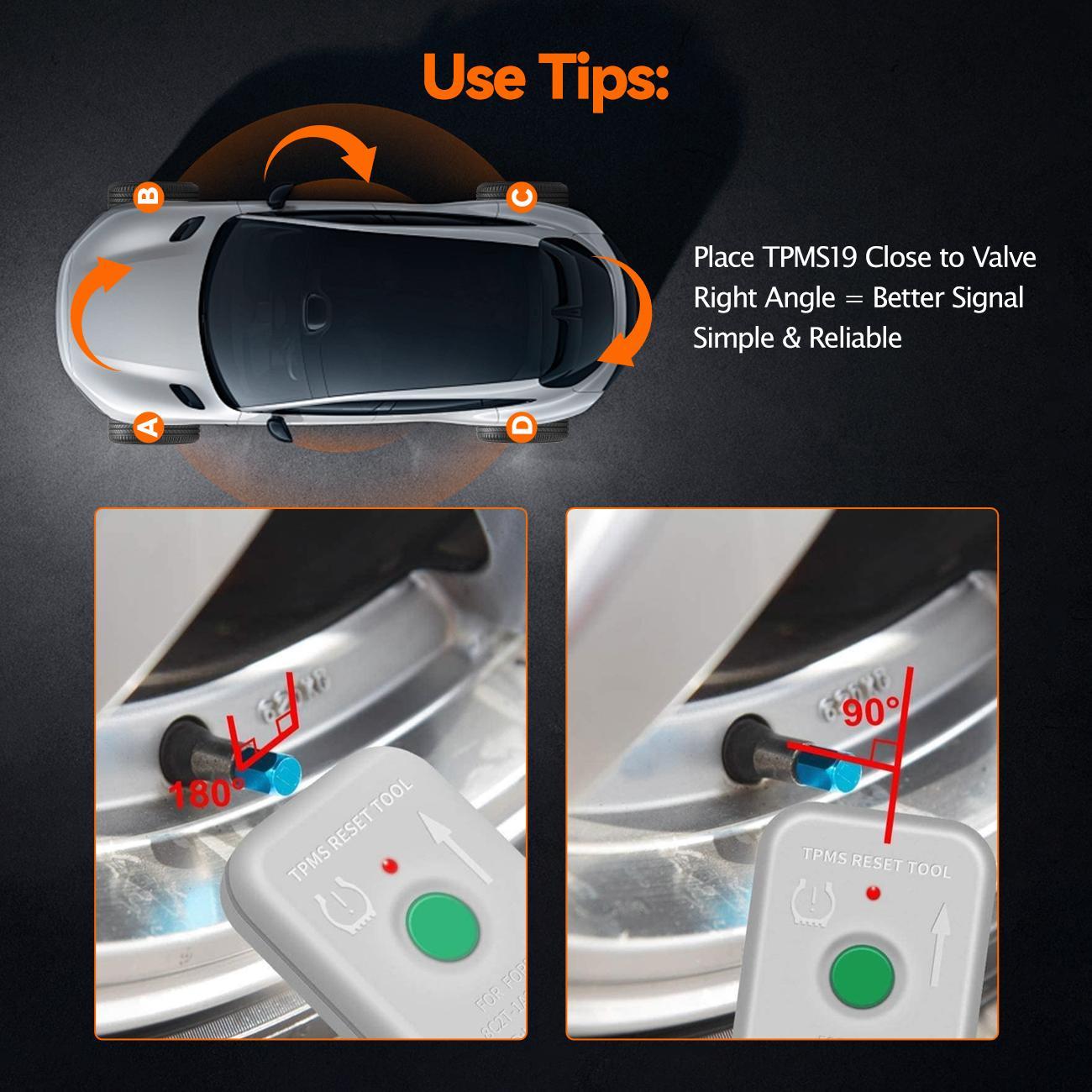 VXDAS TPMS19 for Ford | Tire Pressure Sensor Relearn & Reset Tool | Essential for F-150, F-250, F-350, Mustang, Explorer & Lincoln (2006-2025)