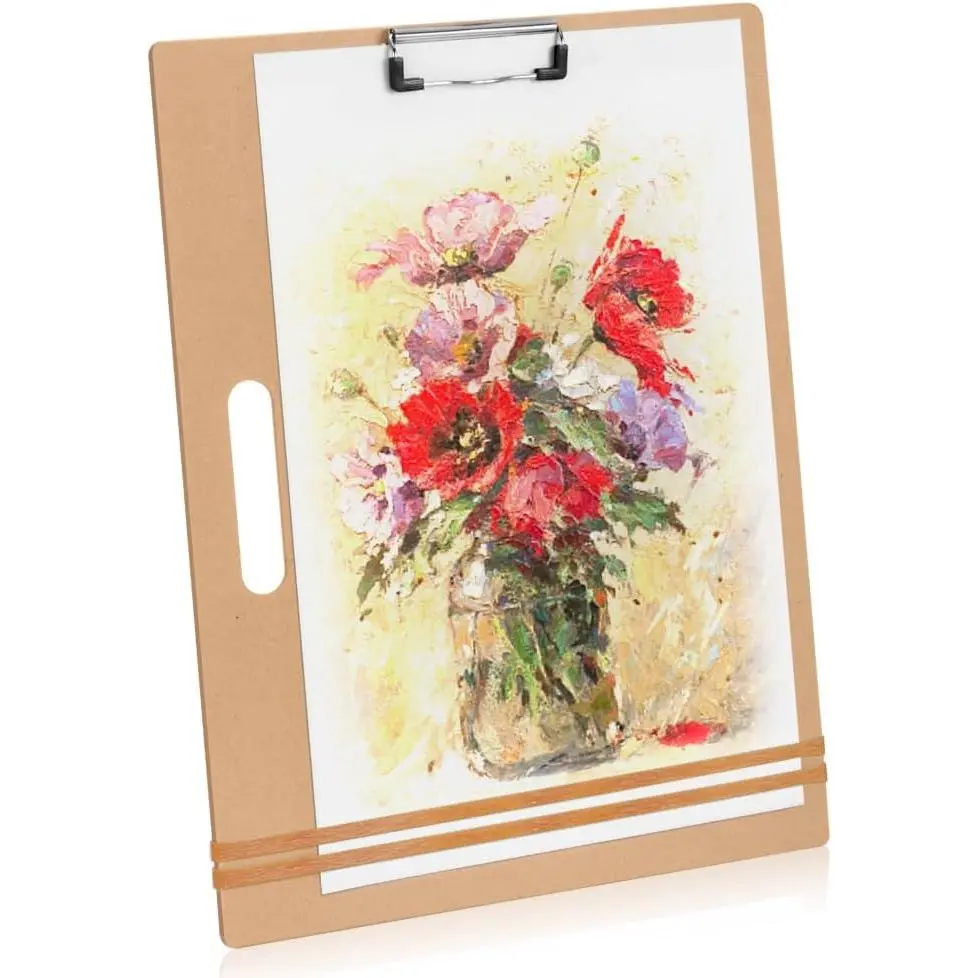 13" x 17" Artist Sketch Board with Handle - Portable Drawing Board, Large Clipboard for Painting and Drawing, Art Supplies for Adults by