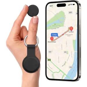 Smart Bluetooth GPS Tracker - Mini Keychain Tag for Pets, Keys, Luggage - No SIM Card, No Subscription - Compatible with iOS, Android, HarmonyOS - Bluetooth GPS Trackers for Valuables, Smart Tracker