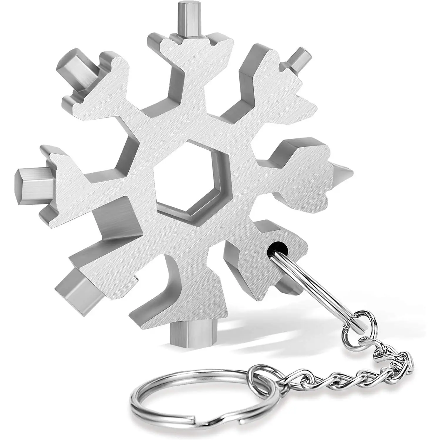 18-in-1 Snowflake Multi Tool,Function Stainless Bottle Opener/Wrench, Flat Screwdriver Kit Snowflake, and,Great Gift for Mens ()