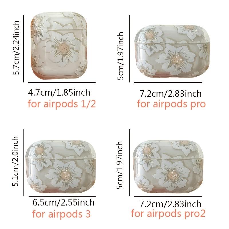 Little Flower Designed Earphone Case Cover, Compatible with for Airpods 1/2/3/4/Pro/Pro2/Pro3