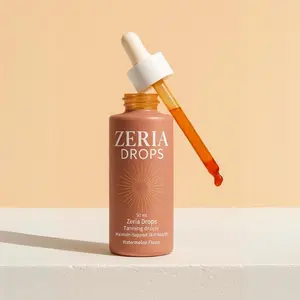 .Zeria Sunless Tanning Drops - Bronze Skin - Melanin Booster with L-Tyrosine and Beta-Carotene - Natural Sun-Kissed Glow - Supports Skin Health and Moisturization - 30-Day Supply
