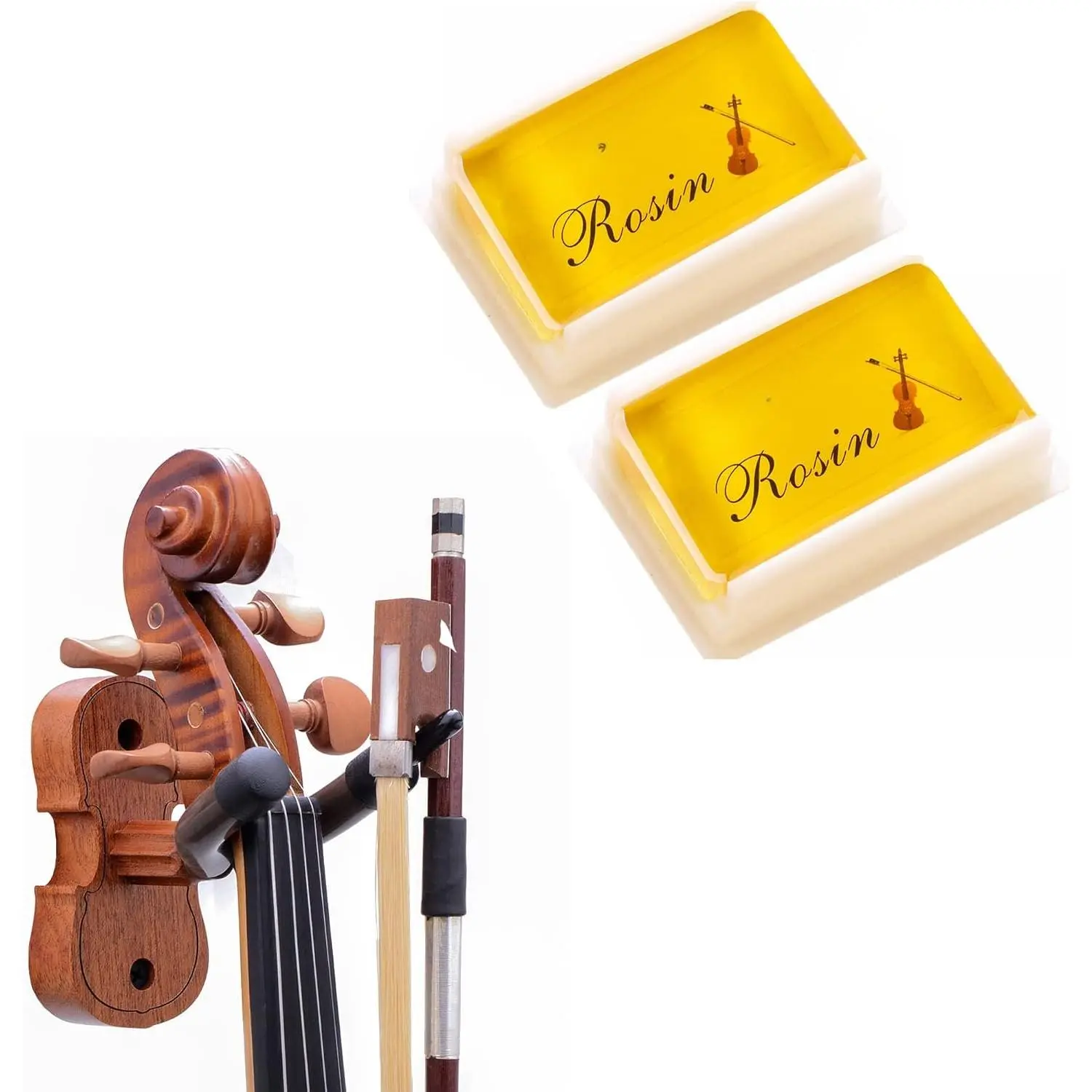 Violin Rosin and Violin Wall Mount