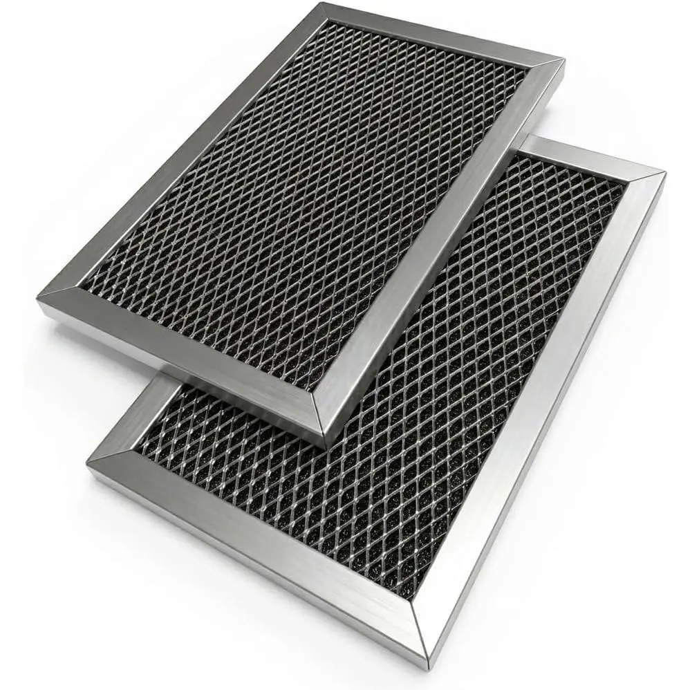 OEM Quality Odor Control Microwave Charcoal Filter (2 Pack, 2 Filters) for GE JVM6175EK5ES, JVM6172SK5SS, JVM6175SK5SS, JVM6175YK5FS