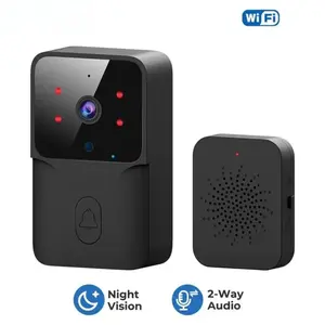 Doorbell Video Low-Power WiFi Link Rechargeable Type Doorbell Night Vision HD Smart Security 1 to 1 Home Intercom