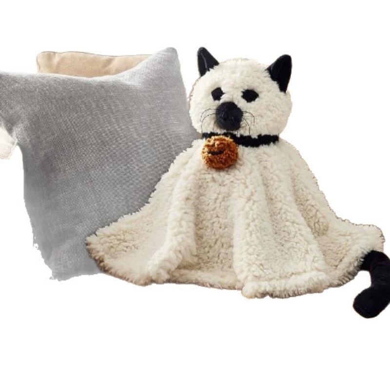 Gus the Ghost with Pumpkin Plush Toys Dog Cat Bat Soft Stuffed Animal Plush Halloween Christmas Gifts for Kids Home Decoration