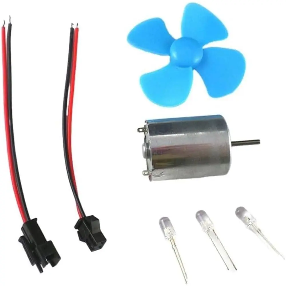 DIY DC Power Vertical Micro Wind Turbines Power Generator Blue D5 Vertical Axis Wind Turbine Generator for Home Garden Outdoor Energy Power Supply