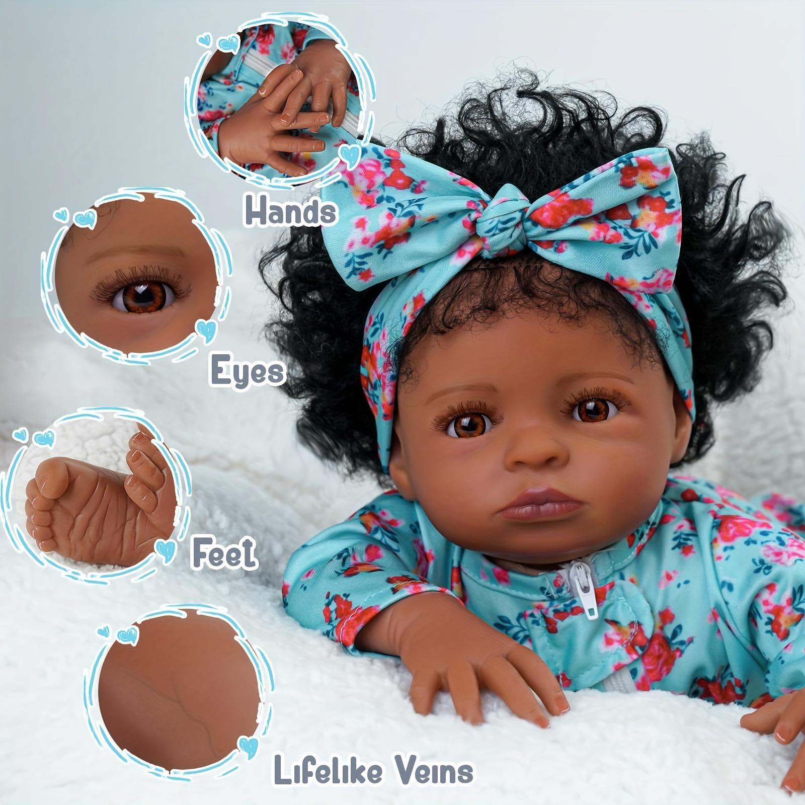 Babeside Baby Doll 20in Soft Body Cloth Body Strap, Feeding Accessory Set, Suitable for Children 3 Years and Older, Christmas & New Year Gifts, Cute Dolls, Sleeping Doll
