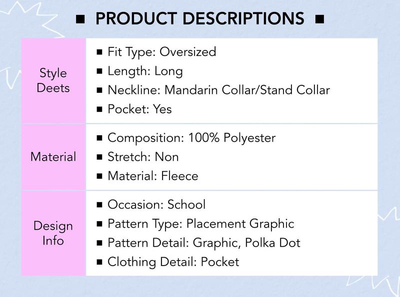 Cider Fleece Collar Graphic Jacket