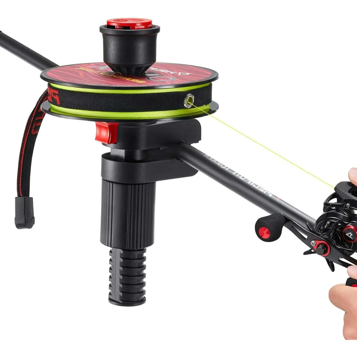 Speed E Fishing Line Spooler, Portable Fishing Reel Spooler | One-person spooling, portable reel spooler, fits spinning & baitcaster reels, tension control, helps reduce line twistGift.