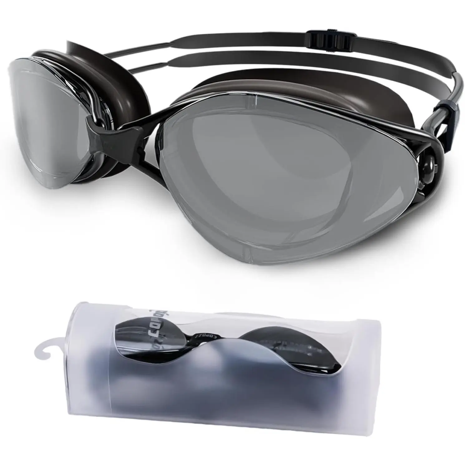 S3 Swim Goggles for Adult, Swimming Goggles Clear Vision Anti Fog UV400 Protection No Leaking for Men Women Youth