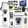 【Black Friday】Professional Cordless Hair Clipper and Shaver Set, Rechargeable Barber Trimmer and Electric Razor Kit with Guide Combs and Grooming Accessories, Gift for Dad, Husband, or Boyfriend