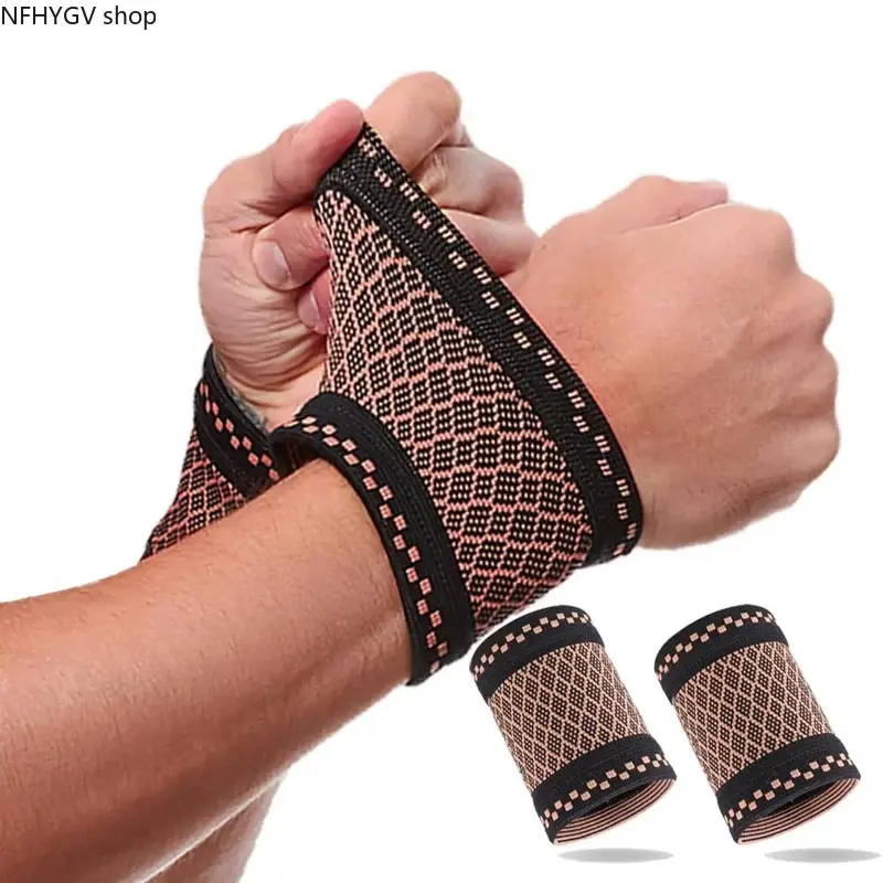 2 Pcs Breathable Comfortable Wrist Compression Sleeve, Flexible Stretch Wrist Support Stabilizer, Unisex Lightweight Athletic Protector For Men Women Tennis Training Fitness Sessions And Daily Sports Workouts