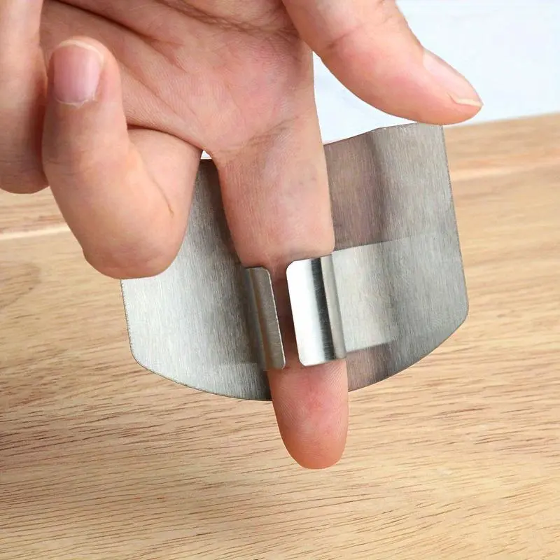 Stainless Steel Finger Guard Anti Hand Cut Protector Knife Blade Safe Vegetable Cutting Protection Kitchen Gadget Useful Tools