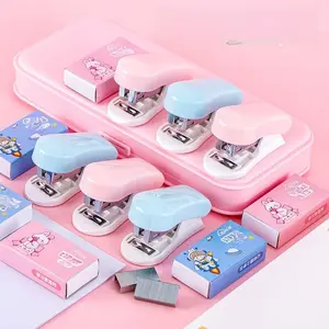Mini Cartoon Rocket Rabbit Portable Binding Machine, Multi-Function Small Office Supplies, Cute Handheld Binder, Ideal for Papers and Files