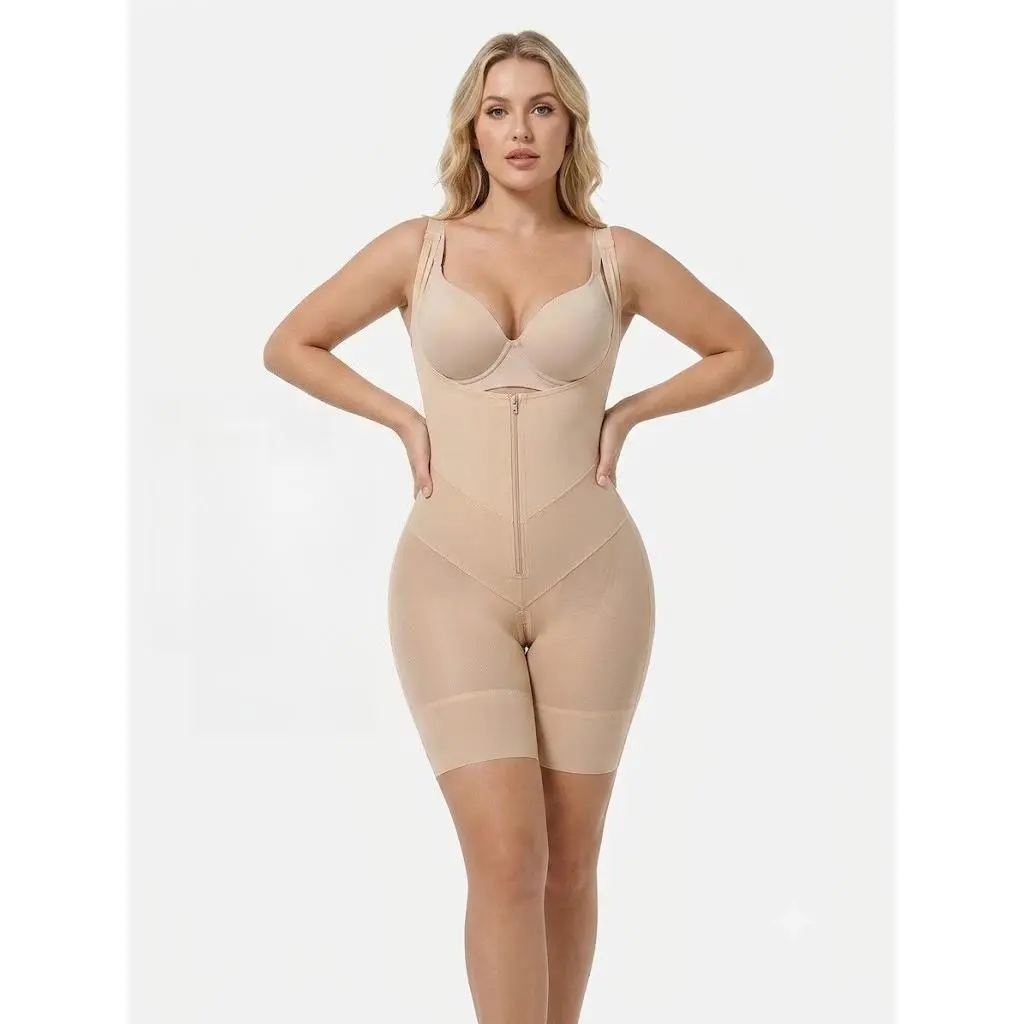 V-Shaped Fajas Colombianas Moldeadoras Enhanced Tummy Control Shapewear Postpartum Butt Lifter Full Body Shaper