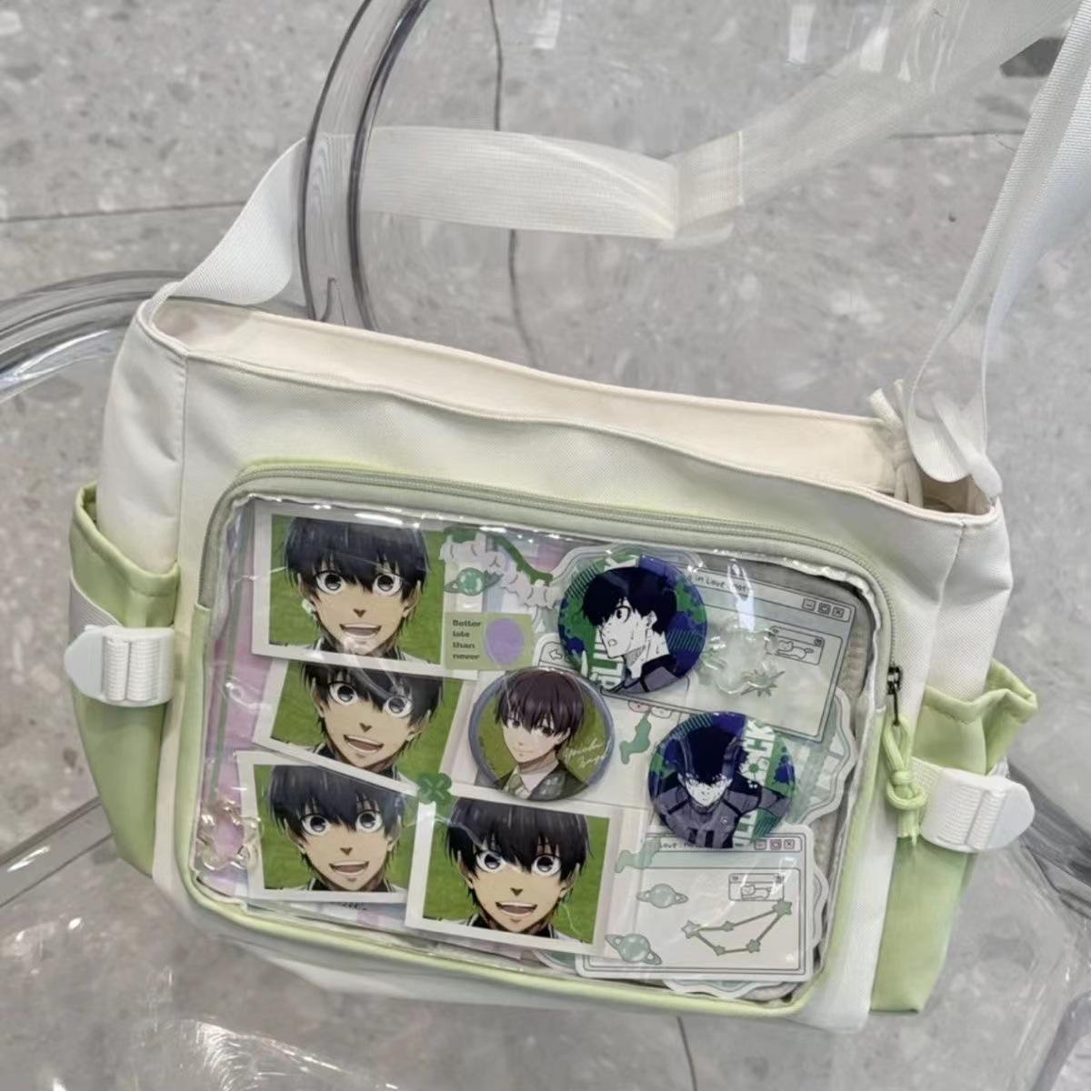 New Japan Style Transparent Postcard Display Shoulder Women Badge DIY Decoration Crossbody Bag Anime Expo Class Tote Itabag