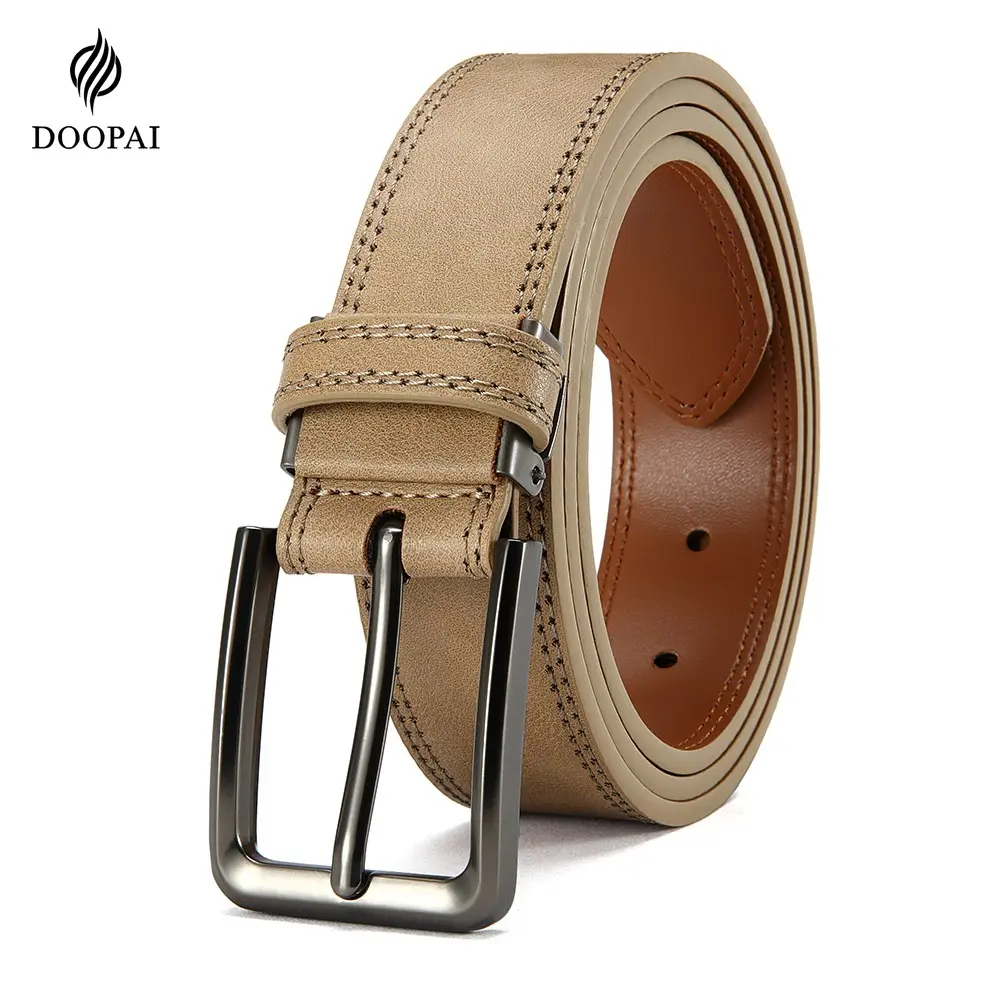 1PC Men's Fashion Classic Retro Denim Belt, DOOPAI Versatile Temperament Casual Men's Belt, Is A High-quality Choice for Gifts, Halloween, Father's Day