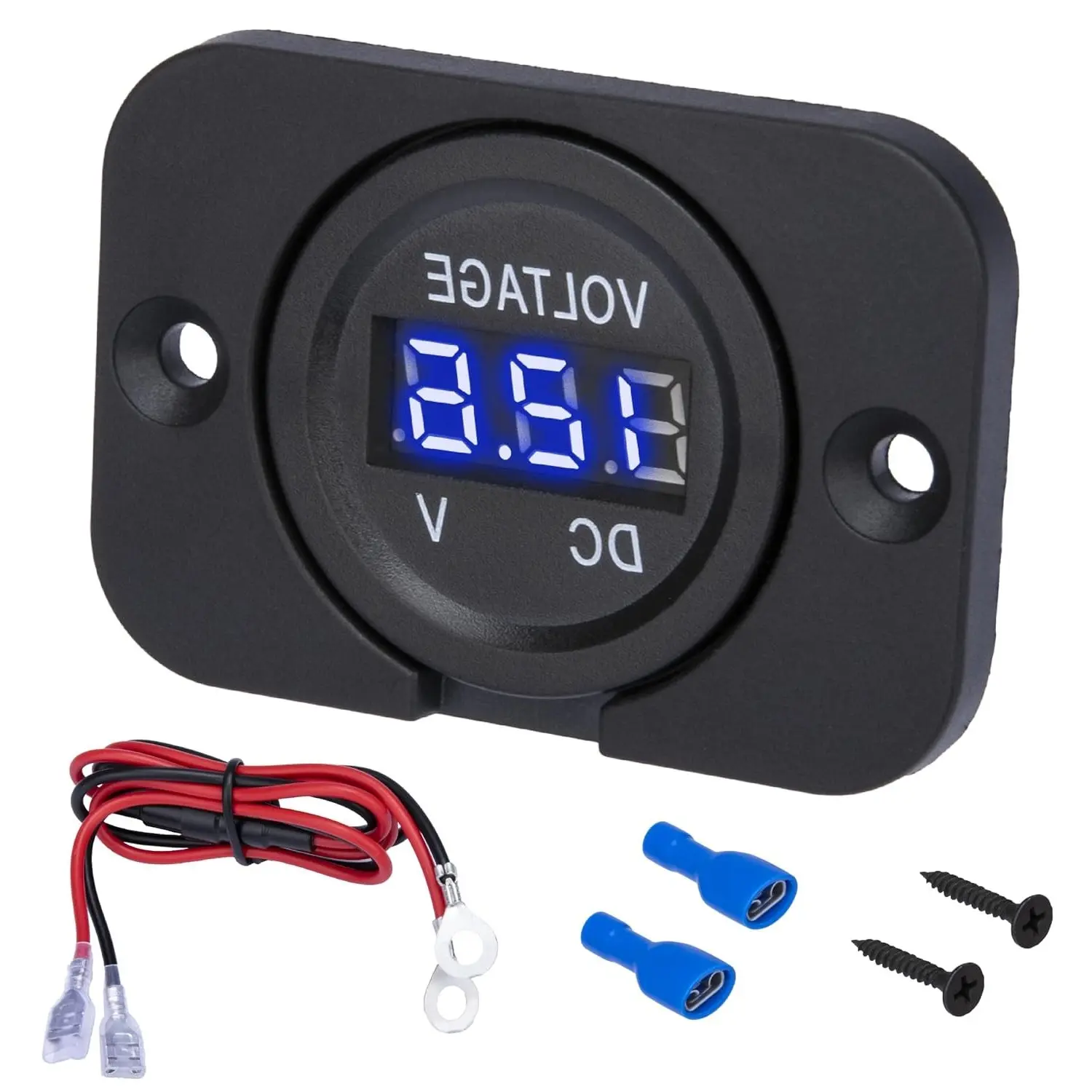 DC 12V 24V Digital Car Battery Voltage Gauge Meter
