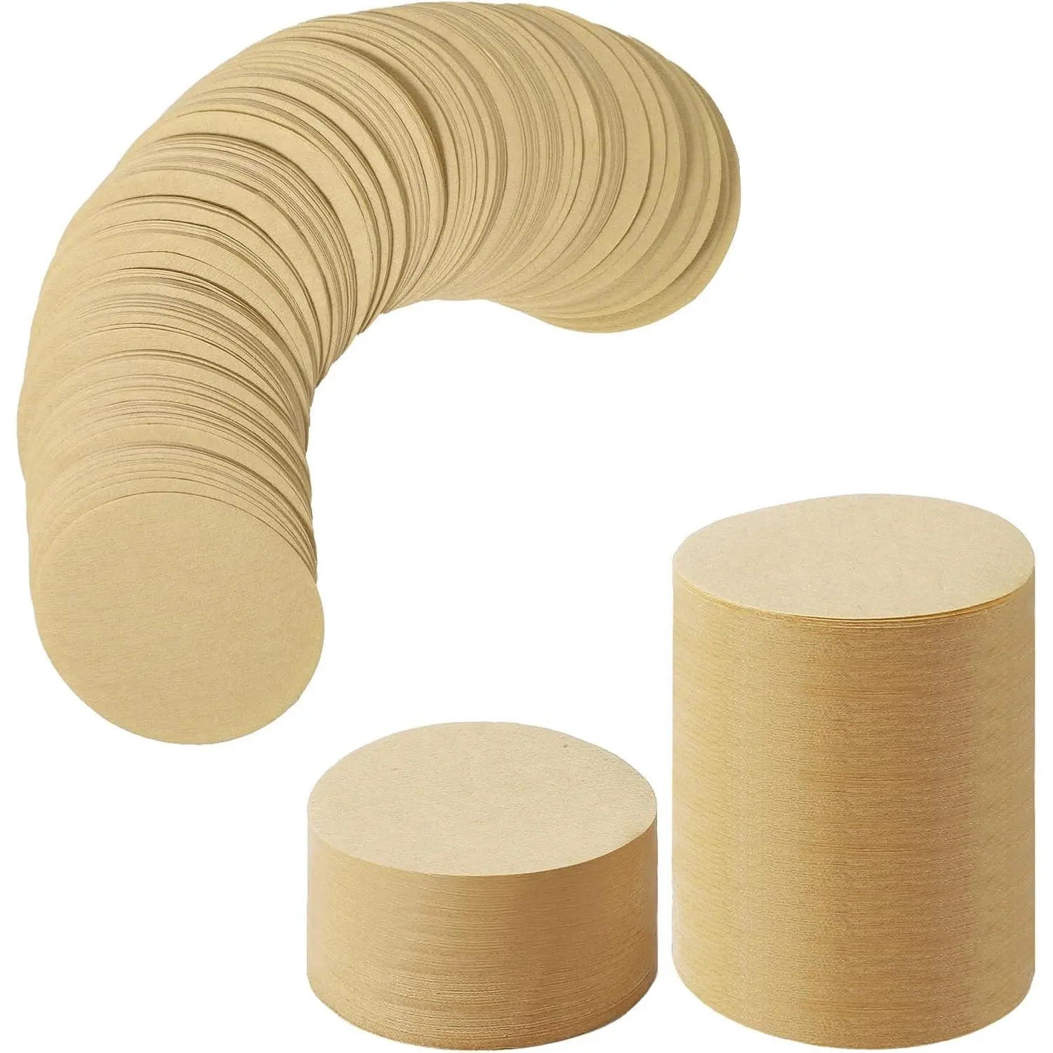 Paper Filter Packs  800 Count Unbleached Coffee Filter Paper Round Coffee Maker Filters Compatible with Aerobie Aeropress Coffee and Espresso Makers Disposable Coffe  Filters