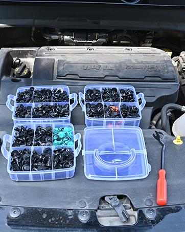975Pcs Car Push Retainer Clips & Auto Fasteners Assortment 33 Most Popular Sizes Bumper Fender Rivets with Cable Ties Removeclip removal plier br ， clip removal plier br pitman，Plastic Car Clips Fastener Kit