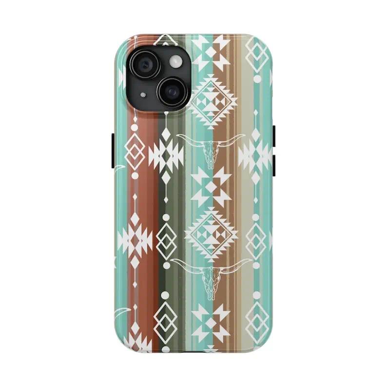 Aztec Western phone Cases For iPhone 17 16 15 14 13 12 Promax Pro Plus, Double-layer hard shell protection,best Gift