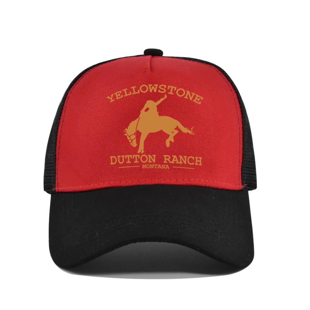 Best-selling Yellowstone baseball cap, screen-printed Yellowstone mesh cap, printed duckbill cap, unisex washable breathable sun hat