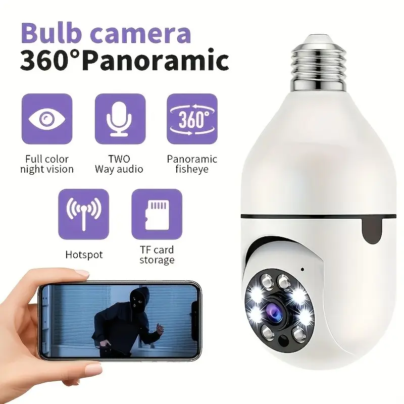 Wireless WiFi 5g and 2.4GHz Ptz Security Camera, Fhd Color Night Vision, Auto Tracking and Alert, Home Surveillance Camera