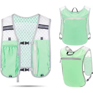 Hydration Vest Pack, Running Backpack, Hydration Backpack Rucksack for Men Women, Water Pack Outdoor Sport Bag for Trail Running Vest for Women Men Lightweight Hydration Vest with Water Bottle Phone Pockets for Jogging Hiking Cycling Marathon