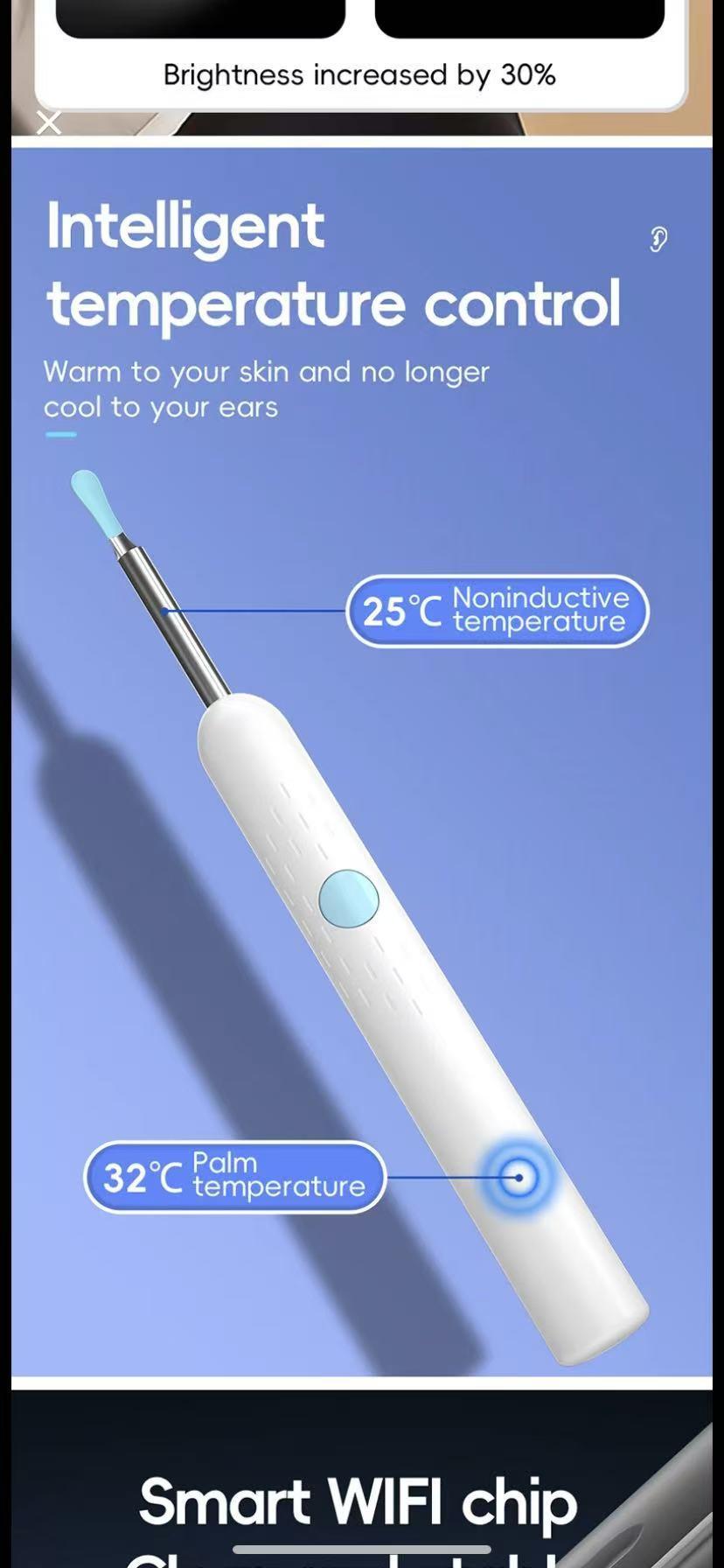 Ear Wax Removal Tool With Camera, 1 Set Portable Type-C Rechargeable Ear Cleaner, Waterproof Endoscope Ear Cleaning Tool earwax soft silicone tip android compatible kit