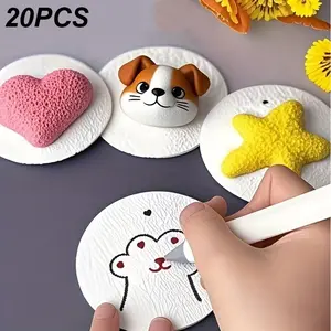 20pcs 3D Round Foam Paper Craft Kit, DIY Craft Model, Fun Art Supplies for DIY Projects & Creative Activities, Ideal Gift for Christmas, School, Office, Home Use