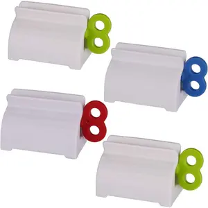 Toothpaste Tube Squeezers Toothpaste Roller - Manual Toothpaste Tube Roller Squeezer Tool, Toothbrush Squeezers, Toothpaste Clip Holder Stand Winder by  (Multi-Colored)
