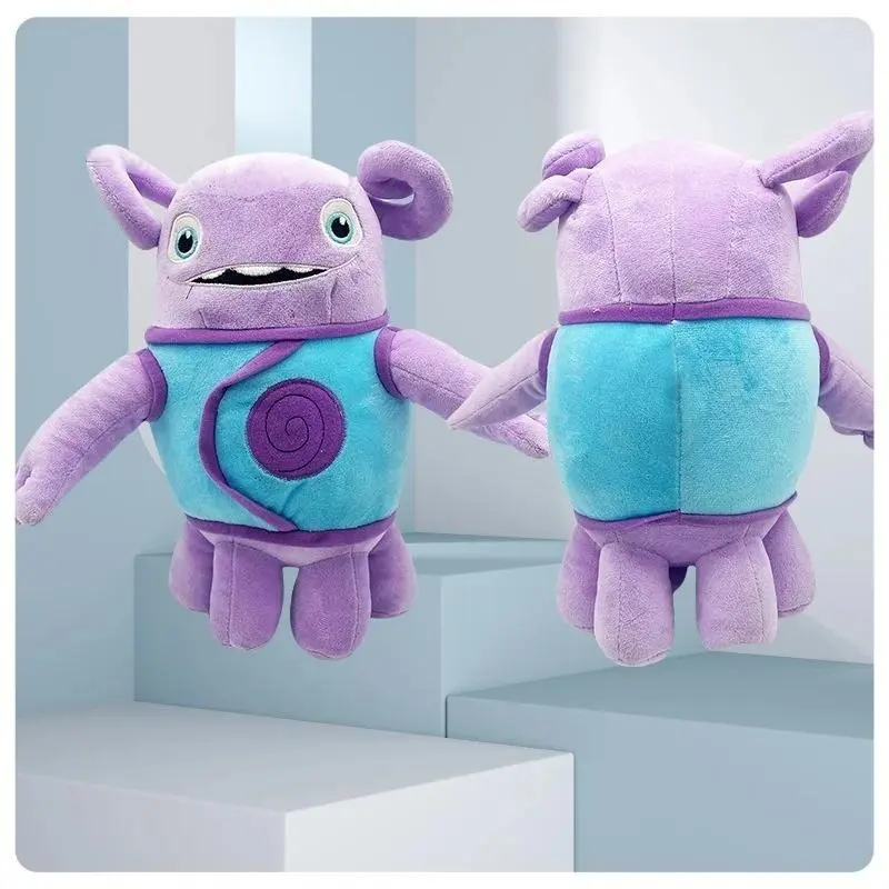 2025 New in stock Dreamworks Home Plush Crazy Alien Purple Xiaoou Plush Toy Unzip Boys and Girls Gifts