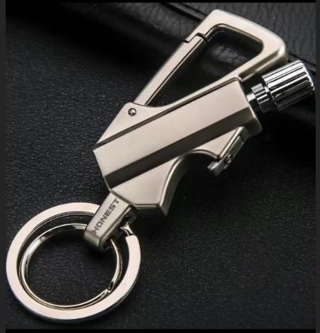Permanent Match Keychain Lighter, Reusable Waterproof Emergency Fire Starter, Portable Key Ring Tool for Outdoor Survival Camping