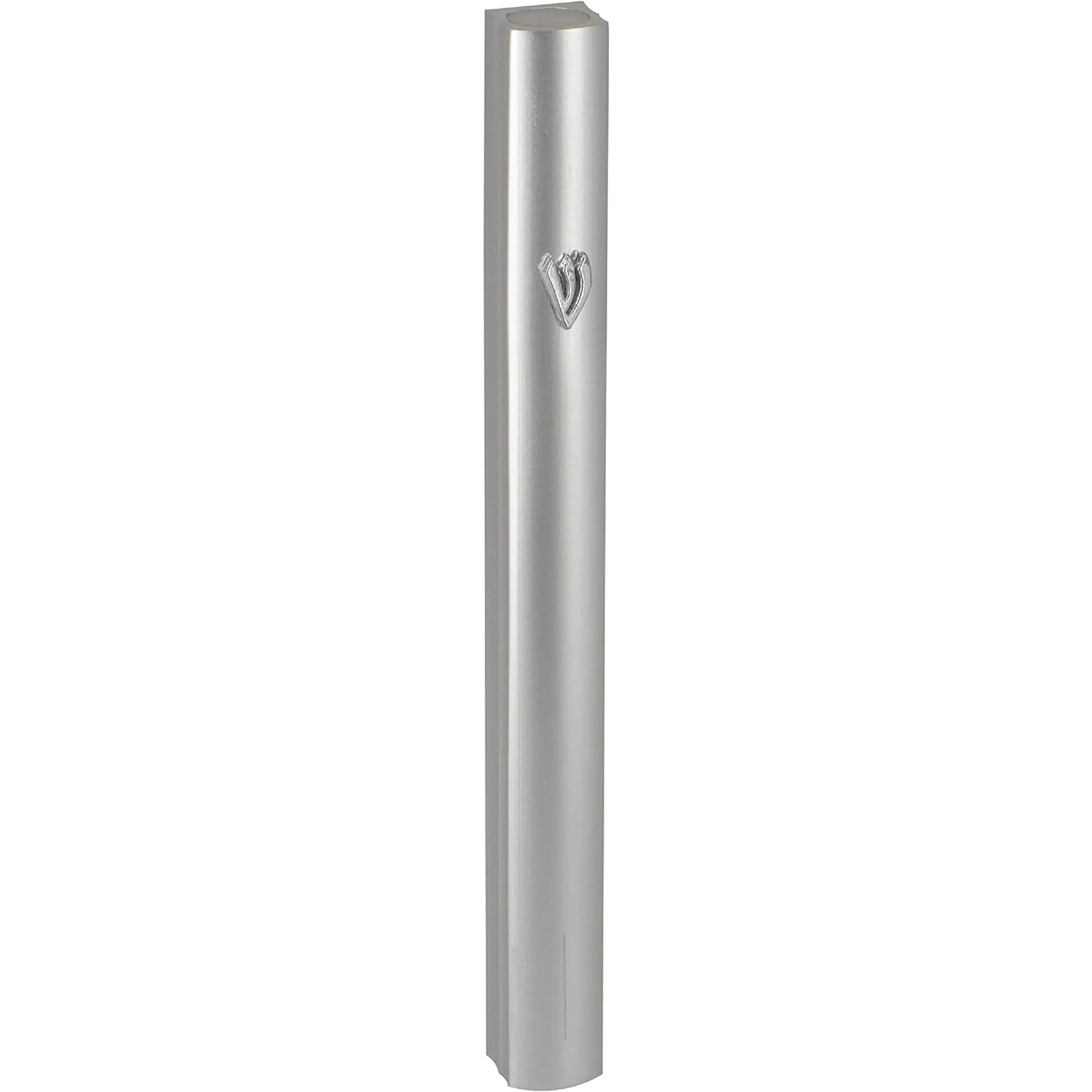 1-Piece Aluminum Door Mezuzah Cases Special Profile No Holes 4-Inch 10cm Hebrew Parchment Scroll Holder Boxes