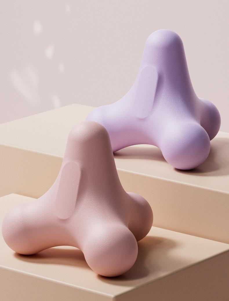 Customized fascia ball, peanut ball, silicone suction cup massage hedgehog ball, used for foot, back, and waist muscle relaxation and meridian massage