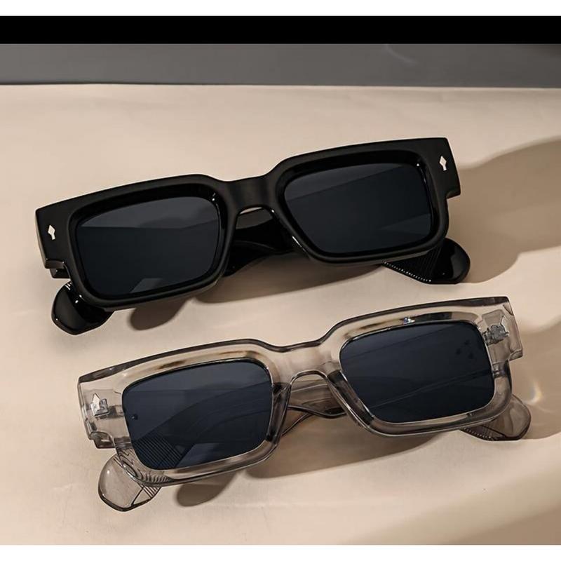 2-Pack Retro Square Sunglasses for Men & Women – Y2K Trendy  display picture 1
