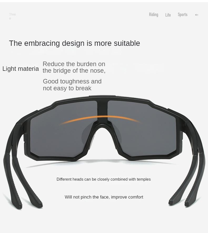 4-Pack Cycling Sunglasses: Sports Cycling Glasses Bike Eyewear MTB Dark Glasses Outdoor Bicycle Goggles for Men Women UV400