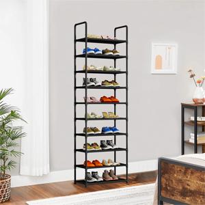 Shoe Rack Organizer 10 Tier Space Saving Shoe Shelf Storage Sturdy Metal Shoe Tower for Closet Entryway Bedroom, Black Footwear Organization Shoe Rack Organizer 10 Tier Space Saving Shoe Shelf Storage Sturdy Metal Shoe Tower for Closet Entryway Bedroom, Black Footwear Organization